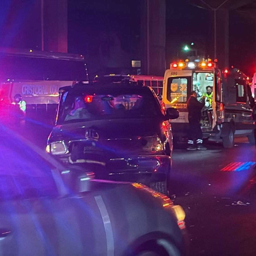 Accidente en la autopista México-Puebla este 9 de marzo de 2026. Foto: N+