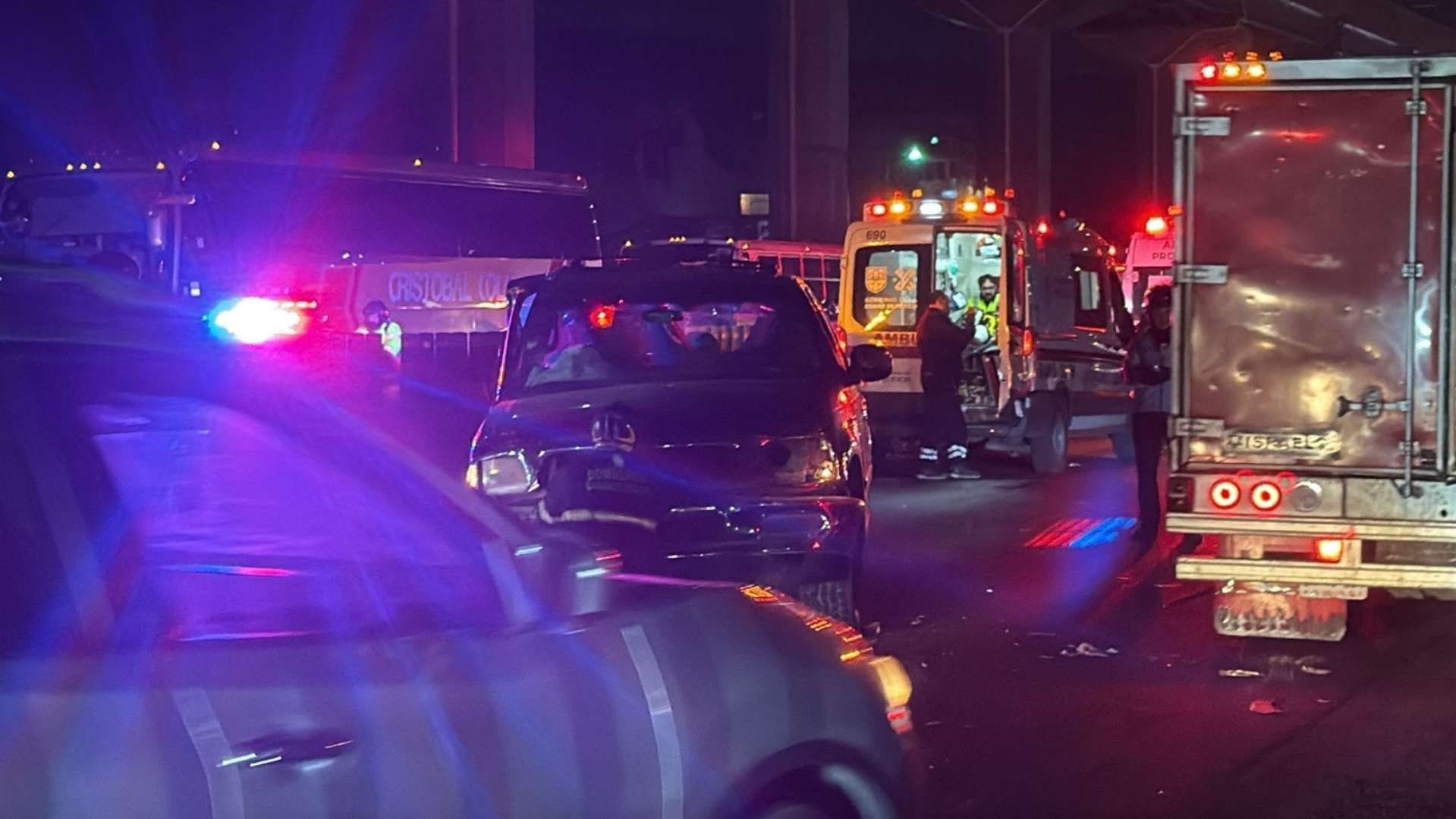 Accidente en la autopista México-Puebla este 9 de marzo de 2026. Foto: N+