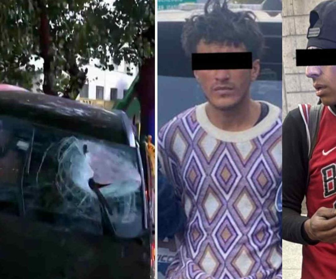 Detenidos por lanzar piedras a automovilistas. Foto: SSC