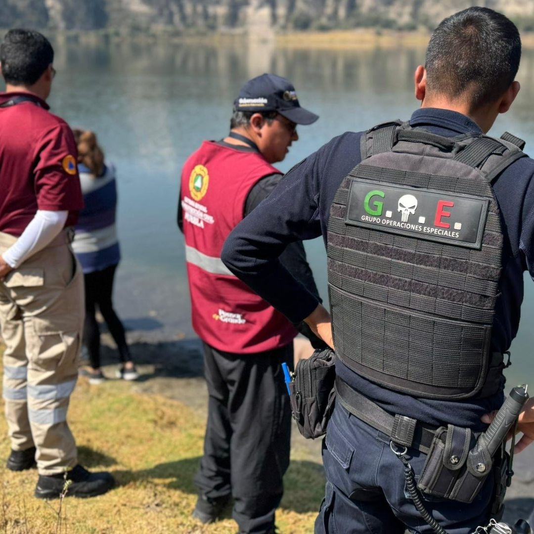 Hallazgo del Cuerpo de una Mujer Muerta en la Laguna de Aljojuca Puebla