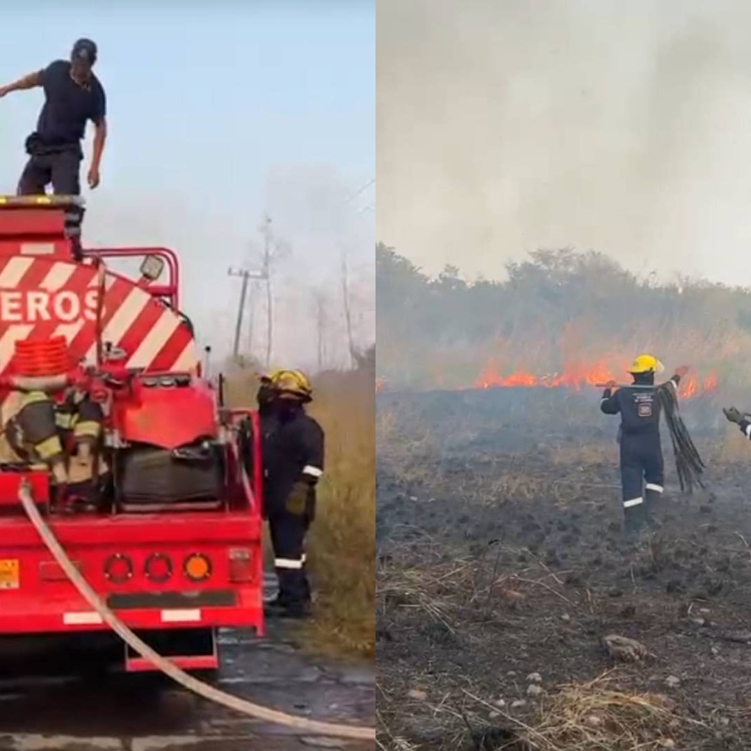 Incendio de Pastizal en Nuevo Veracruz El Vergel Moviliza a Cuerpos de Emergencias