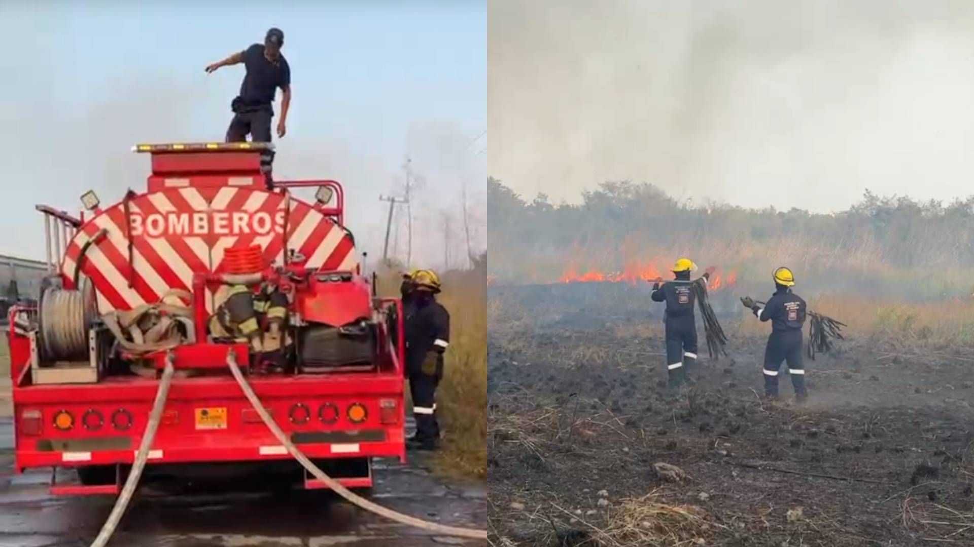Incendio de Pastizal en Nuevo Veracruz El Vergel Moviliza a Cuerpos de Emergencias