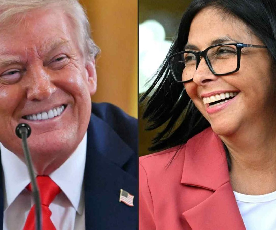 Delcy Rodríguez Agradece a Donald Trump el Reconocimiento Formal a su Gobierno Encargado. Foto: AFP