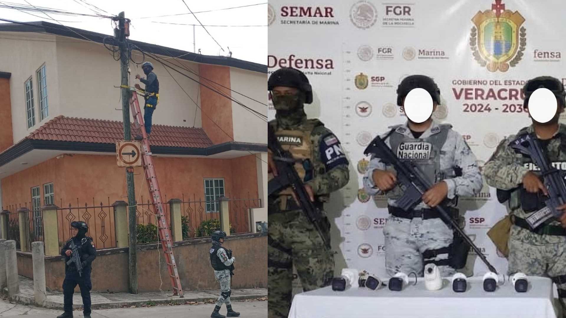 Autoridades Retiran Cámaras de Videovigilancia tras Operativo en Localidad Tempoal Tuxpan Veracruz