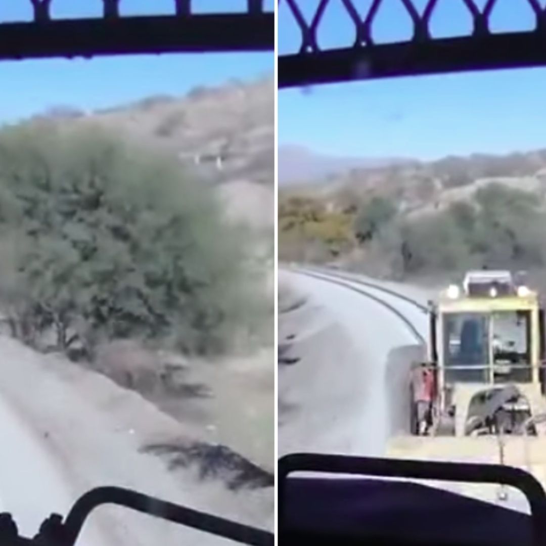 Tren Choca contra Maquinaria Pesada al Circular en Vías de Nogales, Sonora ¿Cuál Es el Saldo?