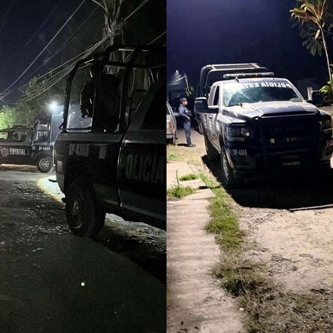 operativo de patrullas de policía por presuntas detonaciones de arma de fuego