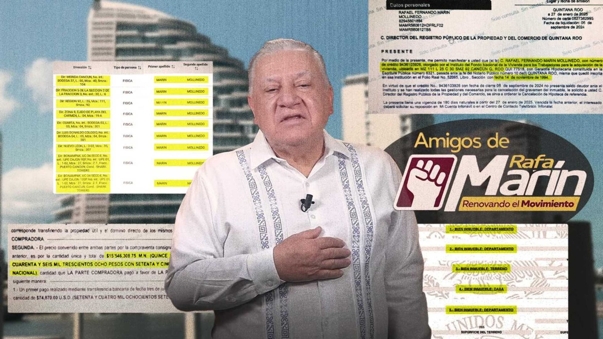 Rafael Marín Mollinedo, quien aspira gobernar Quintana Roo con varios actos de campaña anticipados