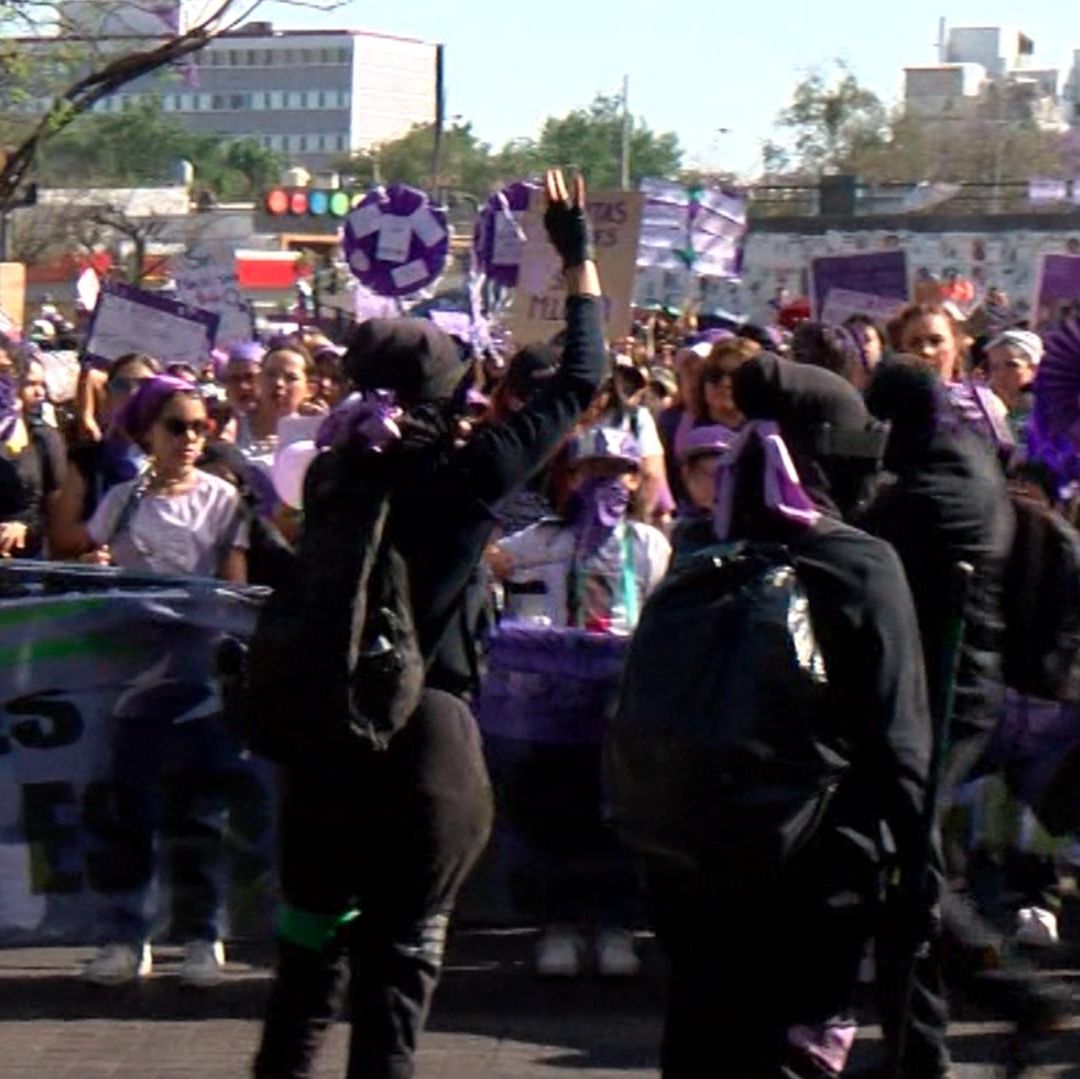 Cierres viales por marchas del 8M en Guadalajara.
