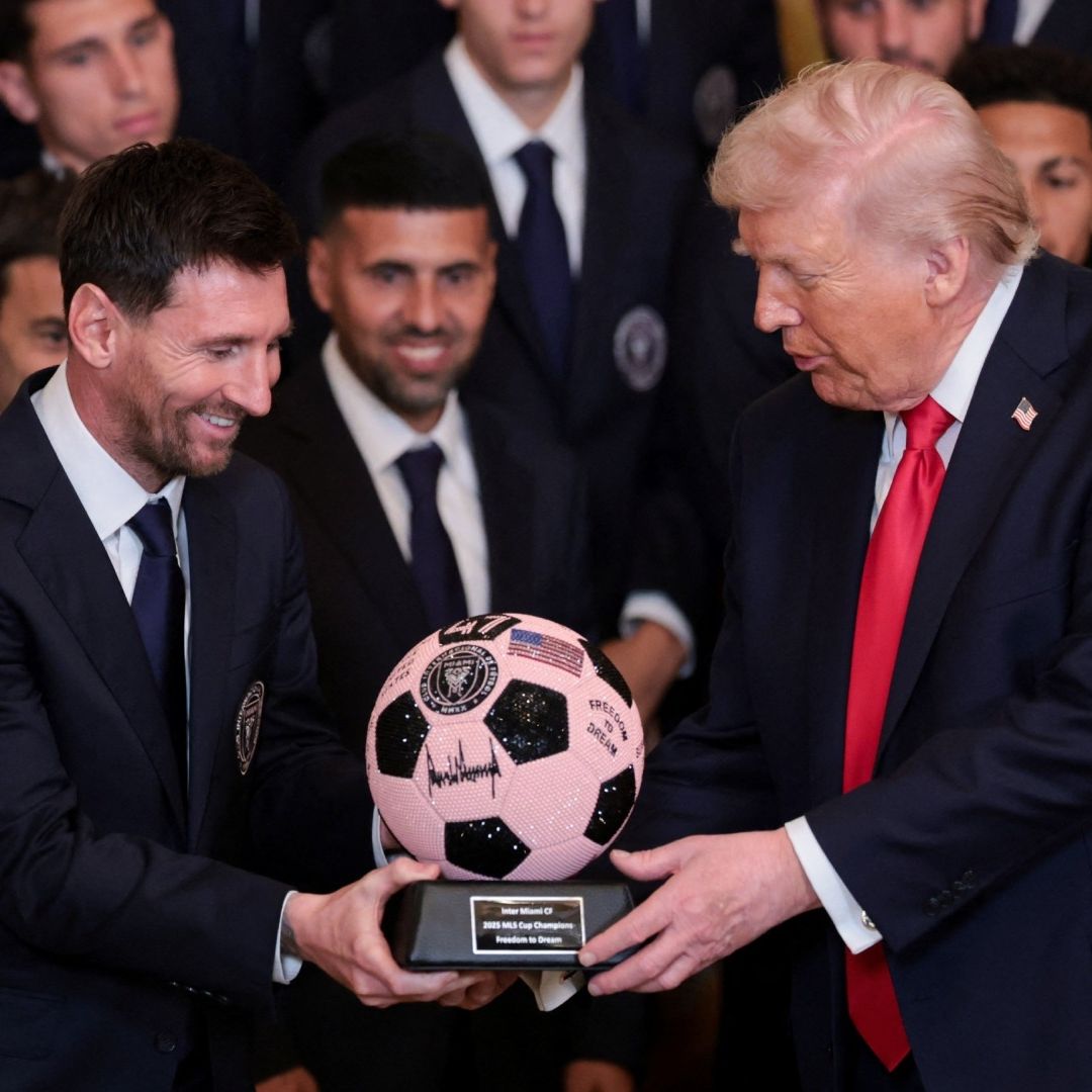 Donald Trump recibió a Messi en la Casa Blanca por ser campeón con el Inter Miami en la MLS.