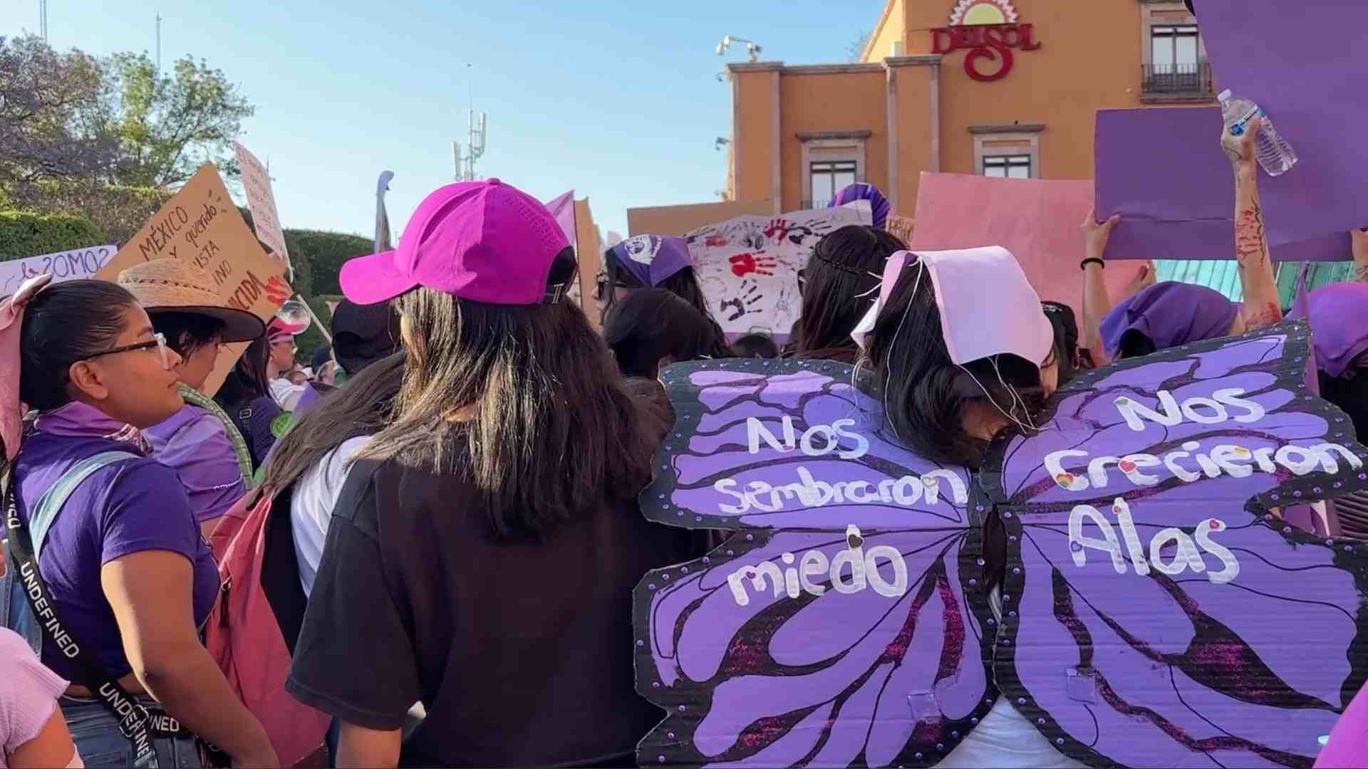Marchas por 8M en Querétaro