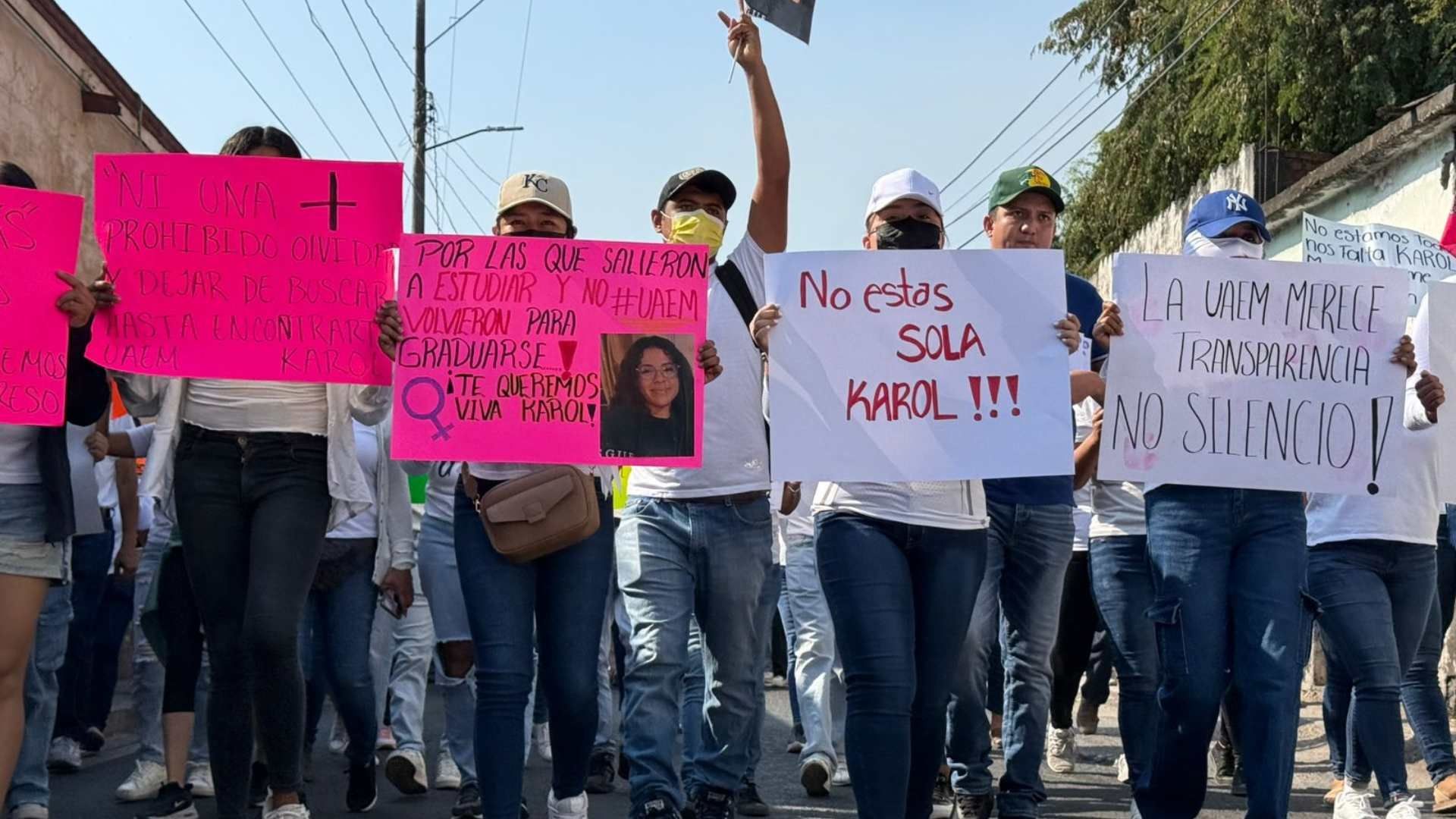 Marcha por desaparición de Karol Toledo