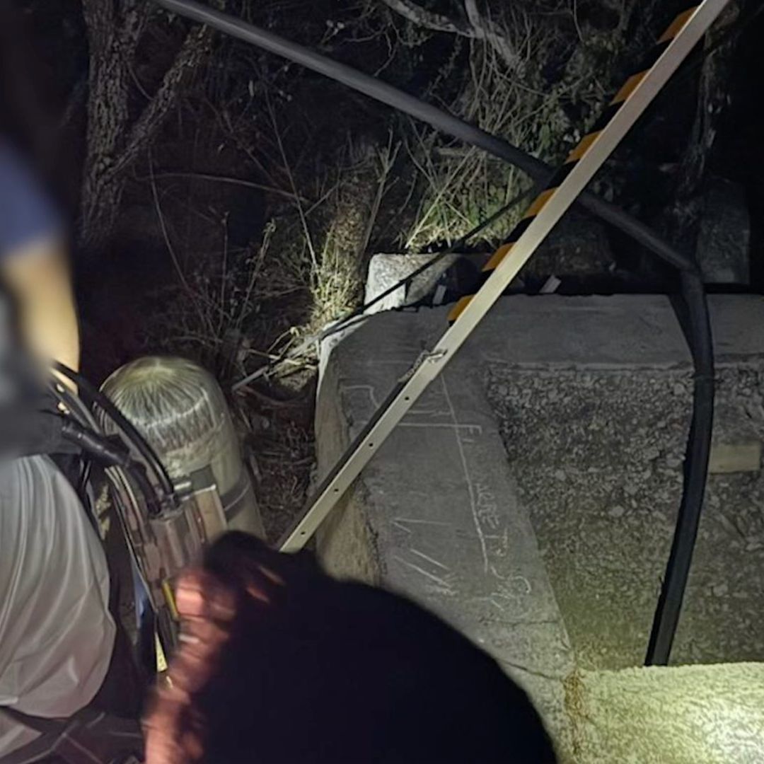 Pozo donde fueron hallados restos humanos en Salinas Victorias