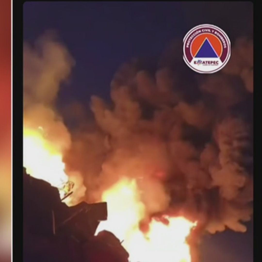 Fuerte incendio en Ecatepec