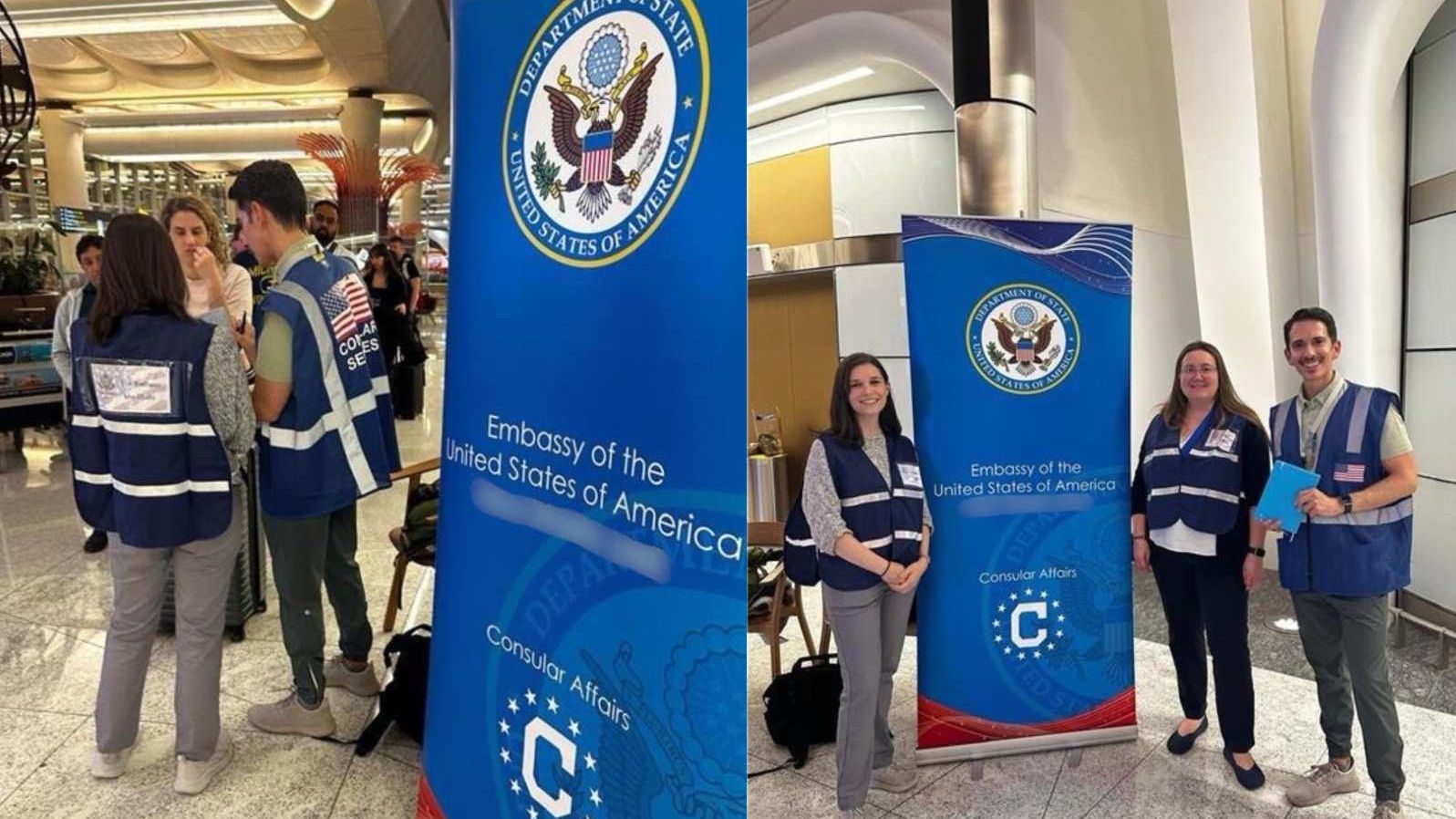 Despega Primer Vuelo Fletado por EUA para Repatriar a sus Ciudadanos en Oriente Medio. Foto: @StateDept