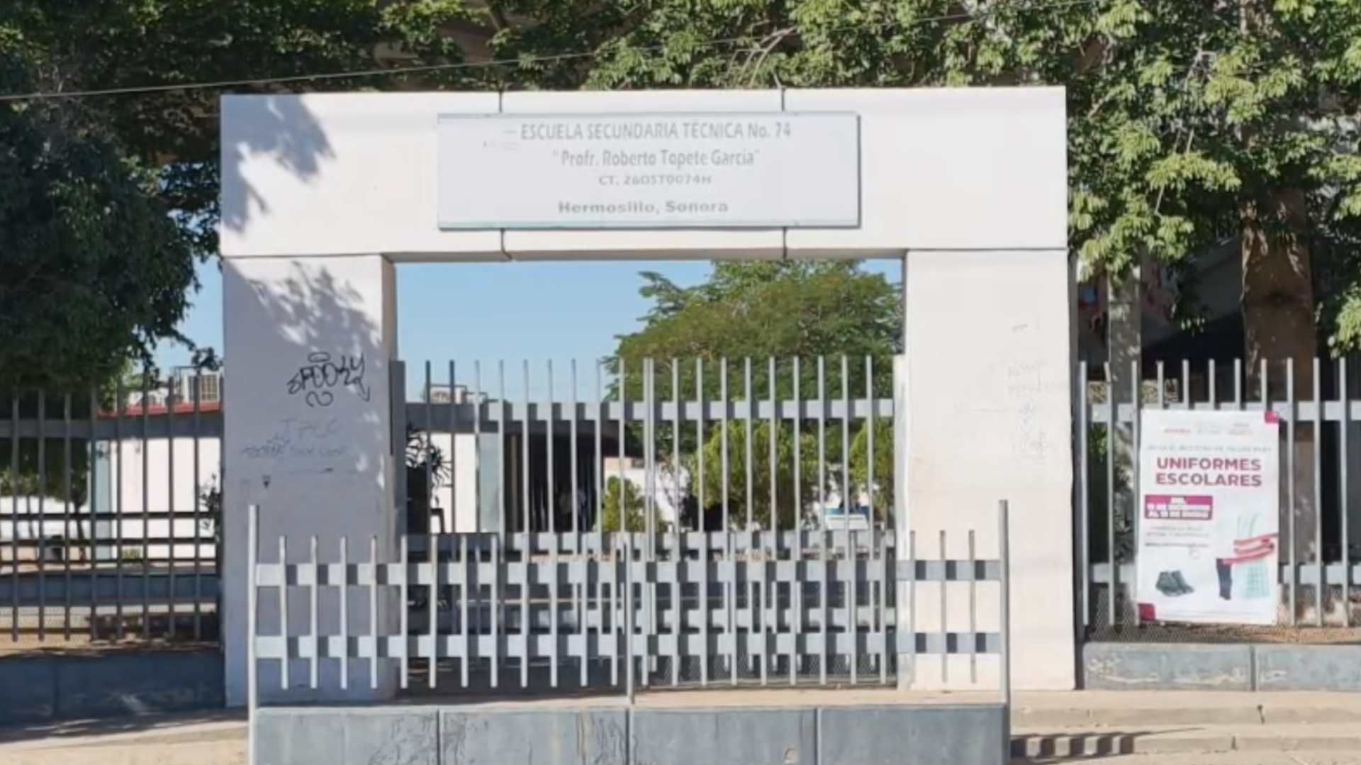 Dejan Mensaje Sobre Amenazas de Broma en Secundaria Técnica de Hermosillo, Sonora