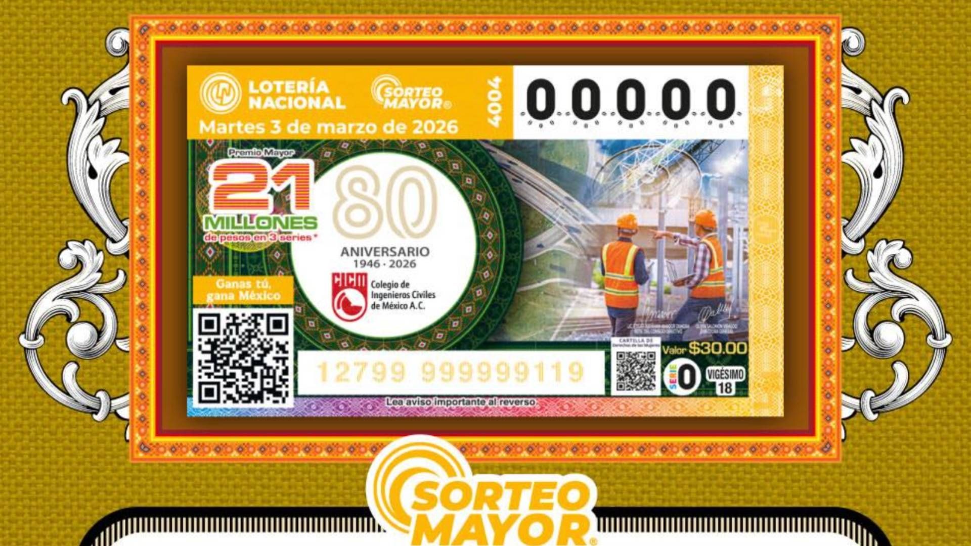 Resultados Lotería Nacional 3 de Marzo 2026: Números Ganadores Sorteo Mayor 4004
