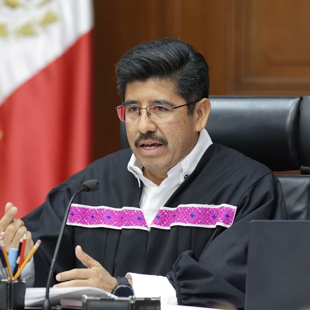 Ministro presidente Hurgo Aguilar Ortiz durante una sesión del 2 de febrero del 2026