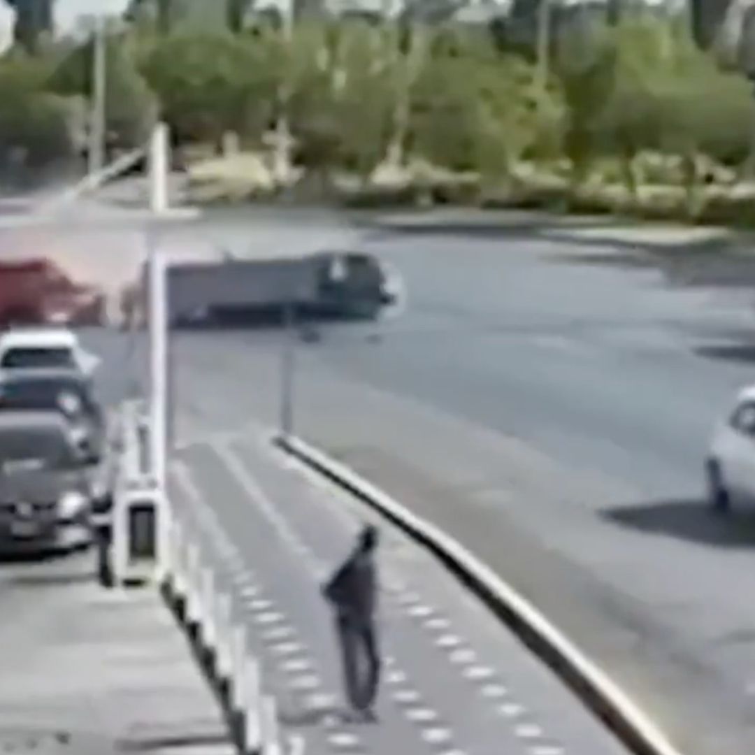 Video del Momento del Accidente Carambola donde Murió Mayca y Sandra Paola en Vía Atlixcáyotl