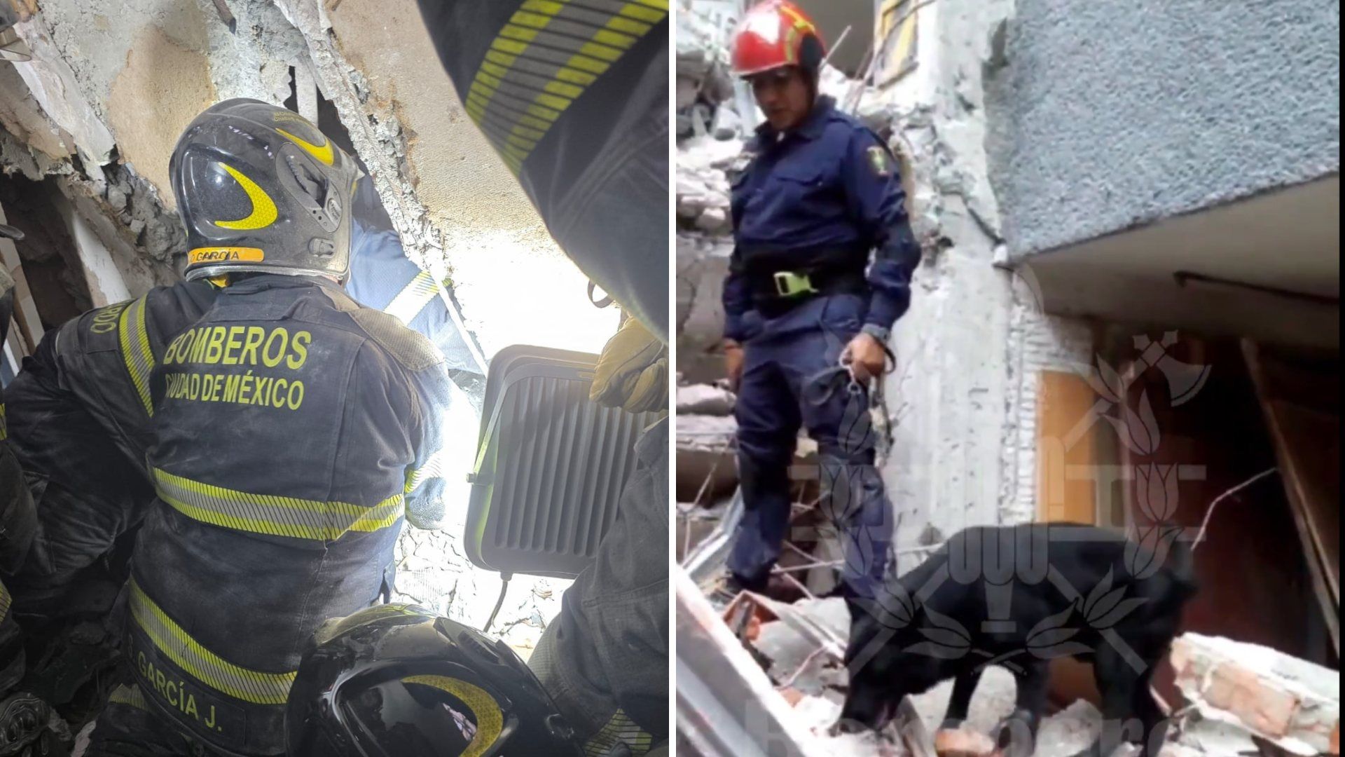 Video: Momento Exacto en que Binomio Halla a Trabajador en Derrumbe en San Antonio Abad
