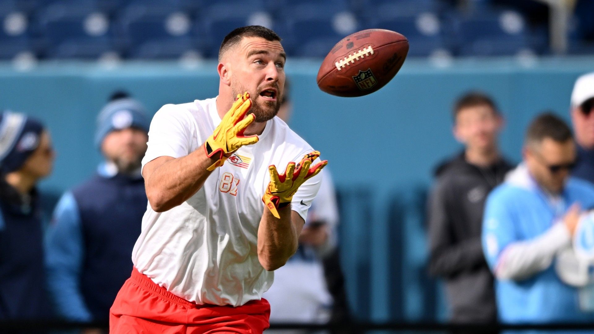 Travis Kelce, de 38 años de edad, ha ganado tres Super Bowls con los Jefes de Kansas City. Foto: Reuters