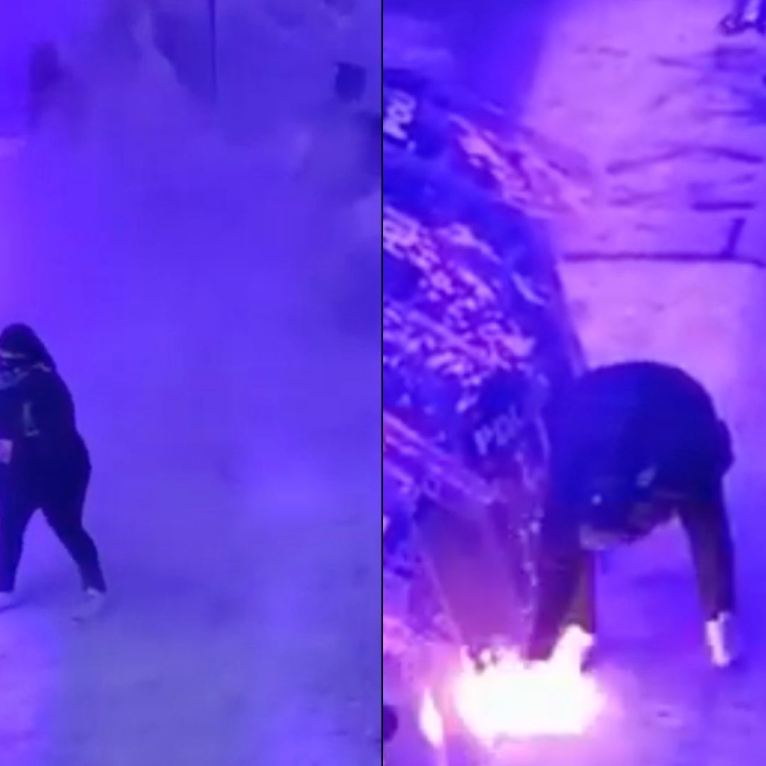 Prenden Fuego a Mujeres Policías Durante Marcha del 8M en Campeche Hay 14 Personas Detenidas