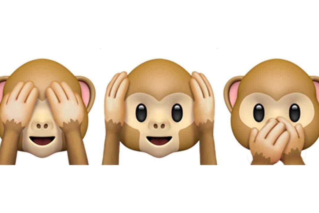 Esto significan los tres emojis de monos en WhatsApp