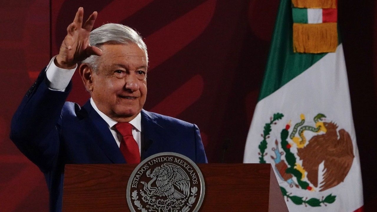 El presidente López Obrador en conferencia mañanera. Fuente: Cuartoscuro