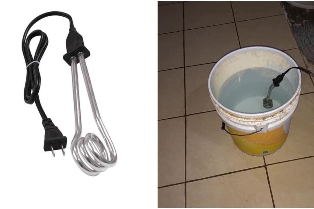 ¿Cómo usar una resistencia eléctrica para calentar agua?