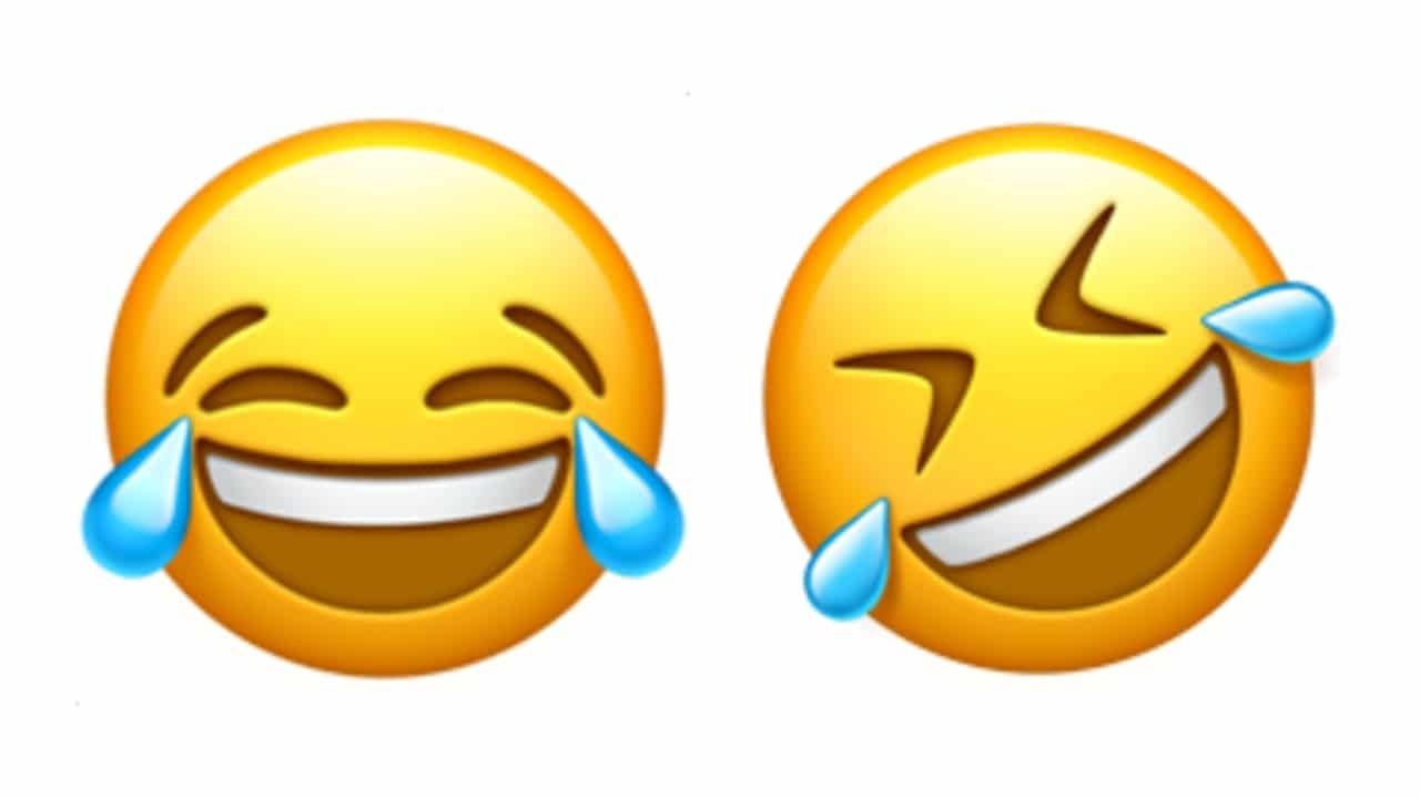 ¿Cuál es la diferencia entre los emojis de la carita riendo en WhatsApp?