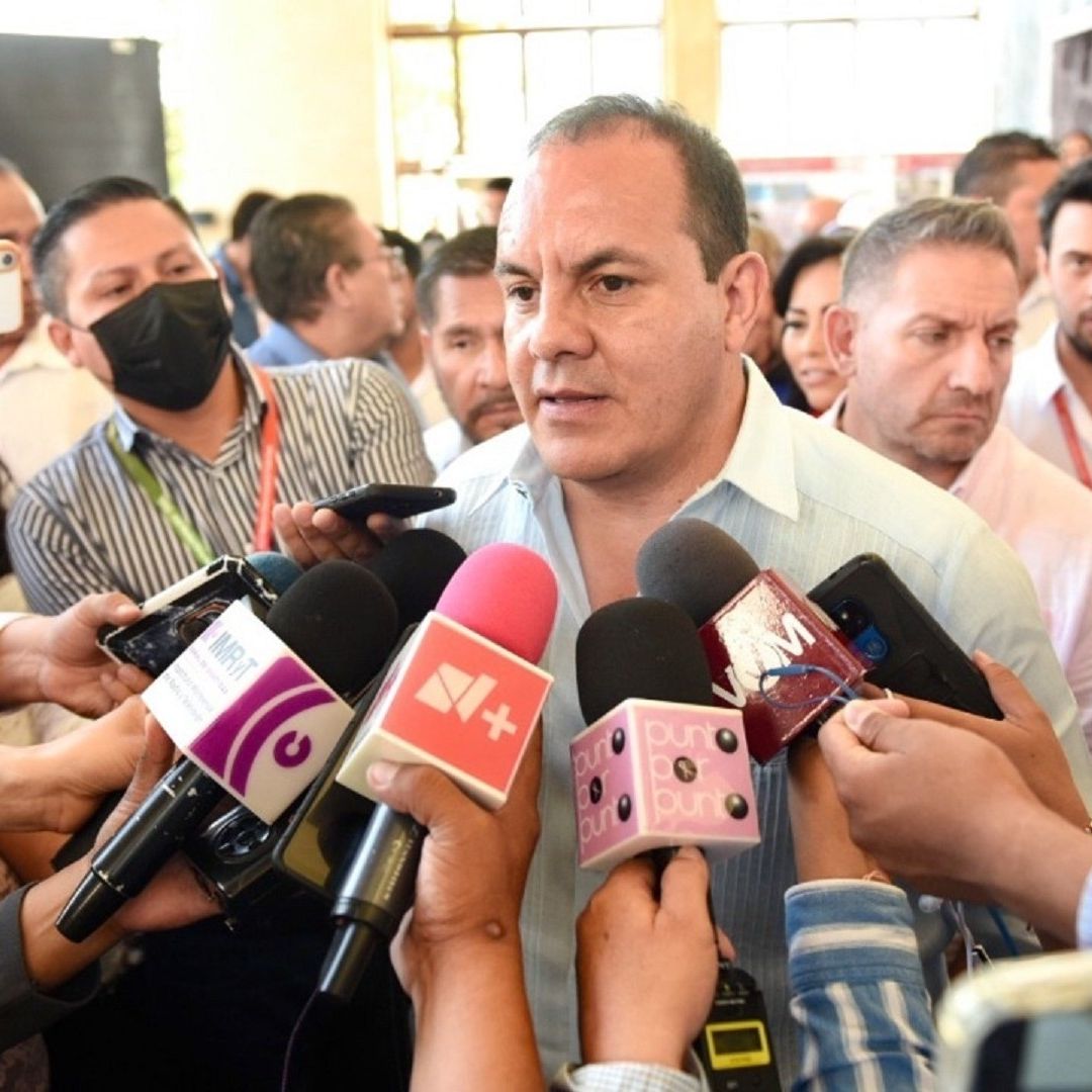 El gobernador de Morelos, Cuauhtémoc Blanco Bravo
