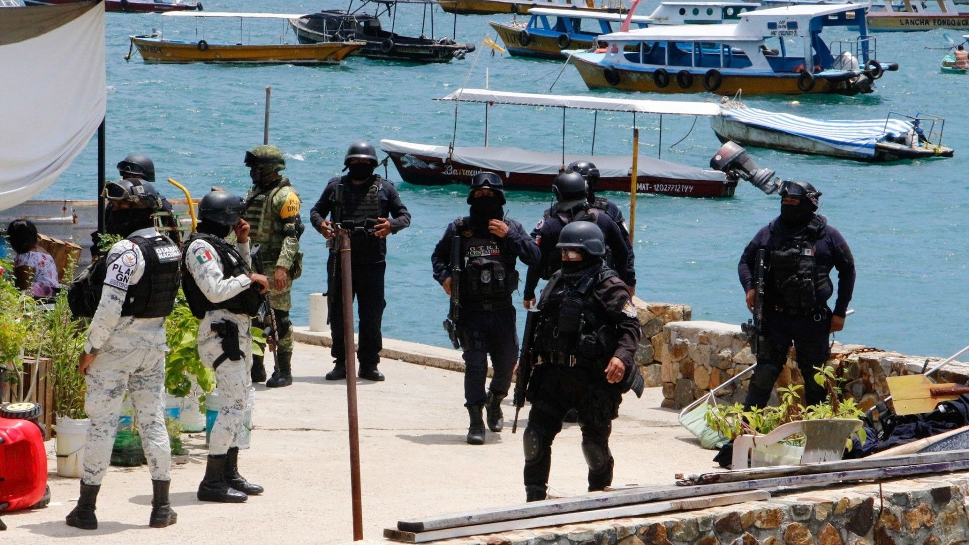 Operativo de seguridad en Acapulco