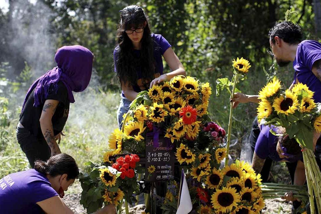 Protesta de familiares y amigos de Ariadna Fernanda