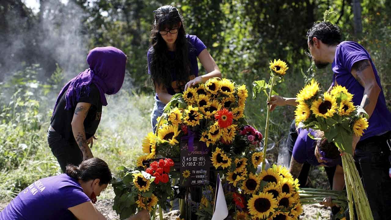 Protesta de familiares y amigos de Ariadna Fernanda