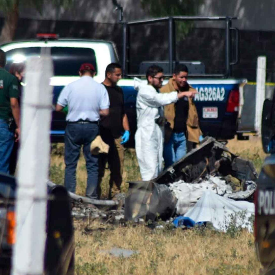 Desplome de helicóptero en Aguascalientes