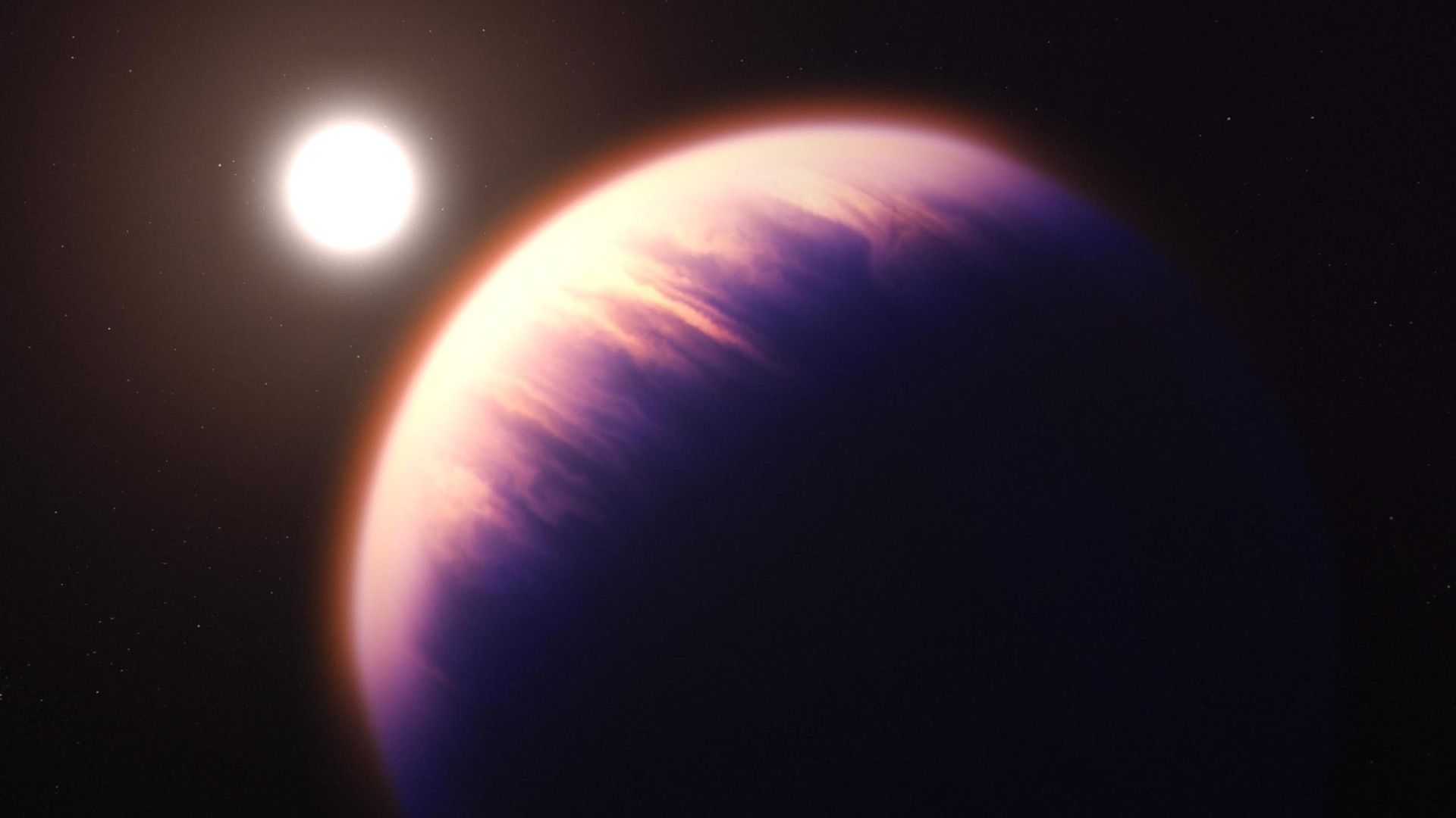 El planeta WASP-39b analizado por el Telescopio James Webb de la NASA