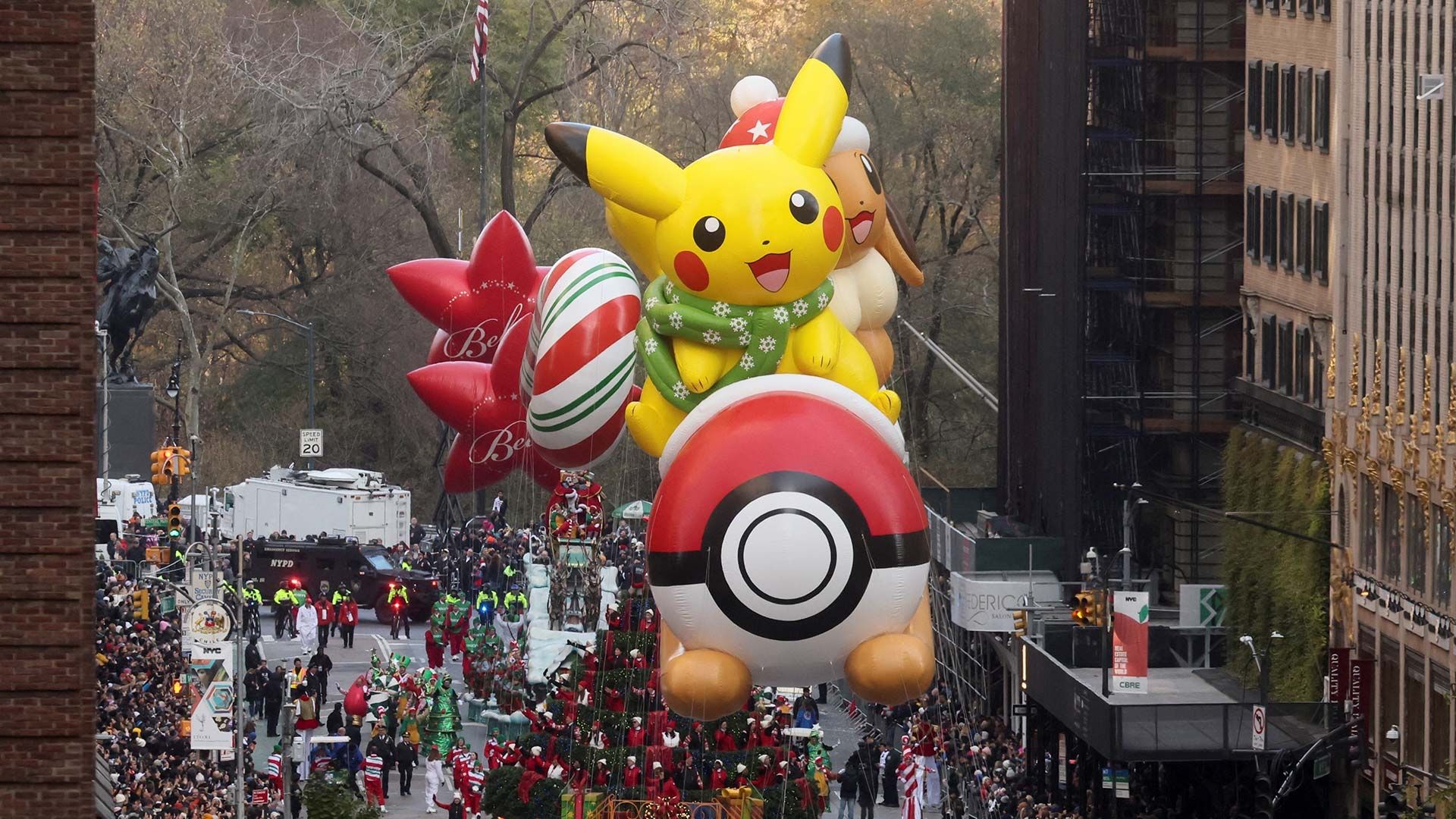 Globo de Pikachu en Desfile de NY