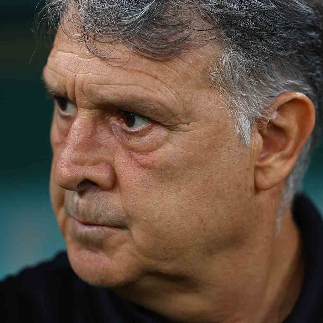 El ‘Tata’ Martino durante el partido contra Arabia Saudita