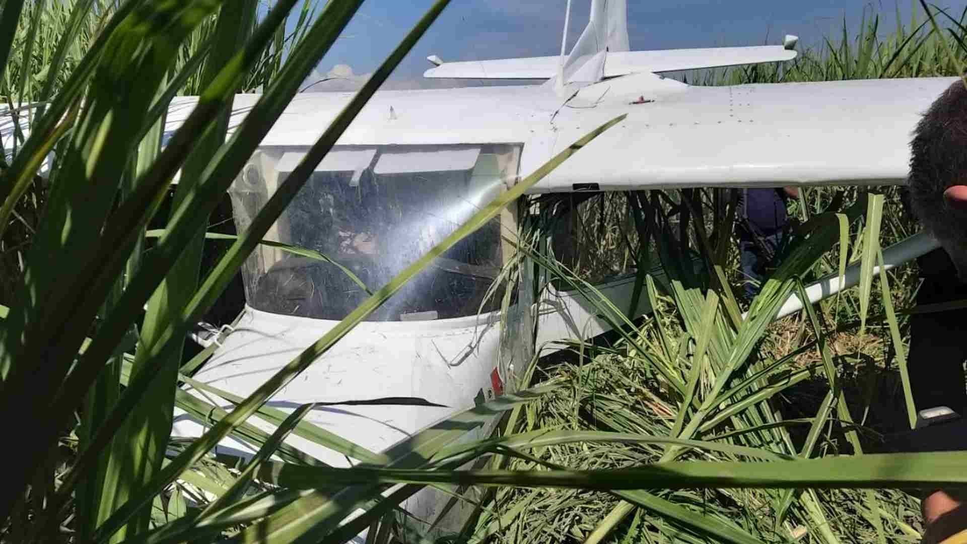 La aeronave pertenece a la Escuela de Aviación México