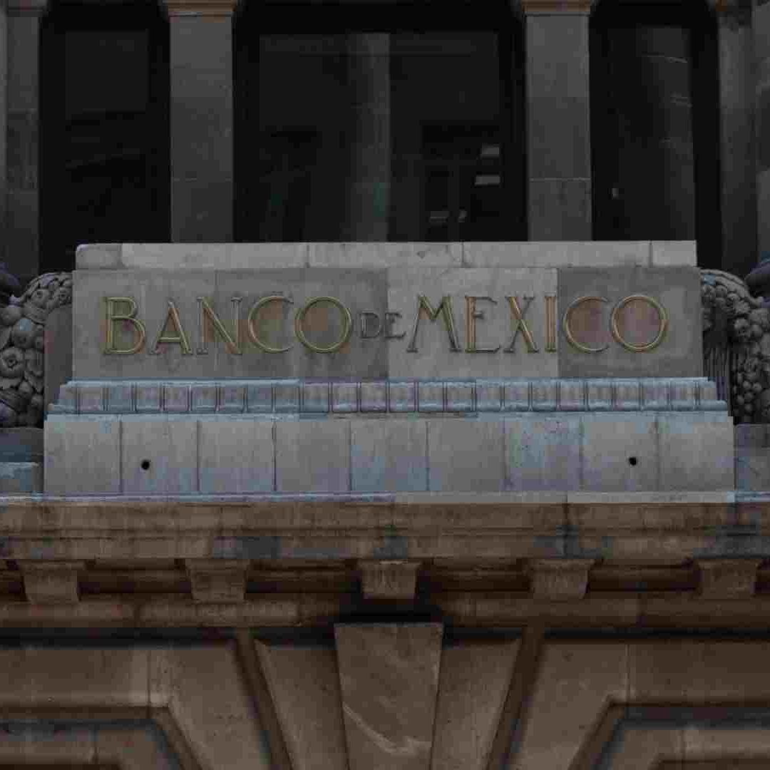 Fachada del Banco de México en la capital del país
