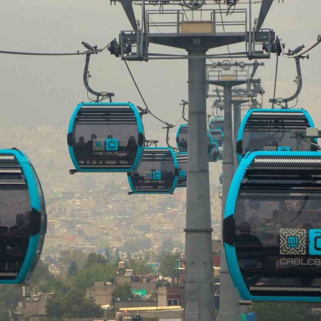 Cablebús, uno de los transportes que pueden ayudar al planeta
