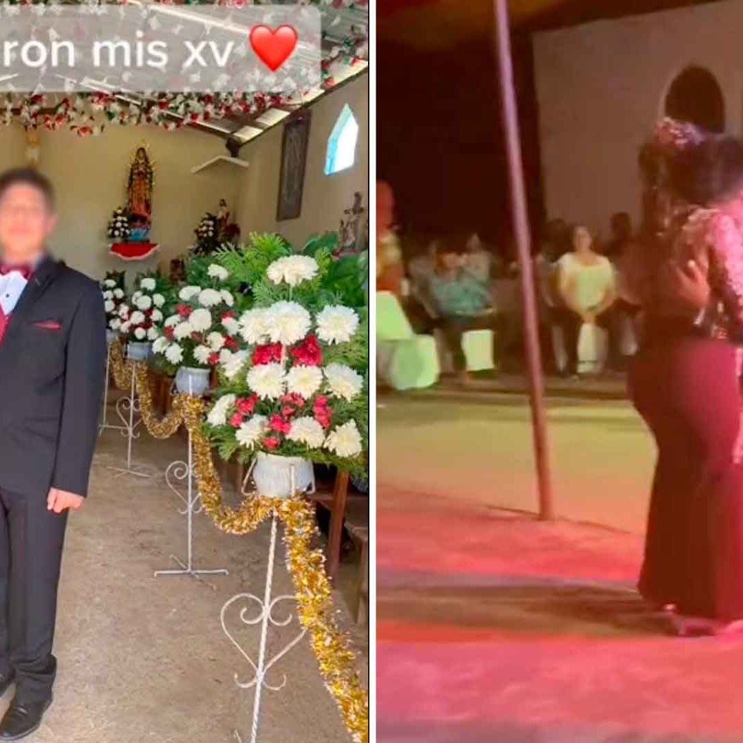Este joven tuvo su fiesta de XV años e incluyó chambelana