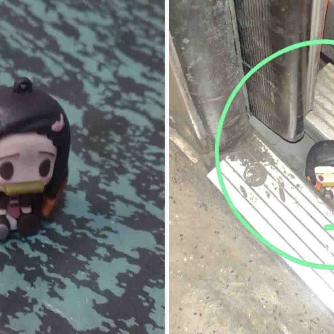 Un juguete de Nezuko, de Demon Slayer, detuvo un vagón de la Línea 6 del Metro
