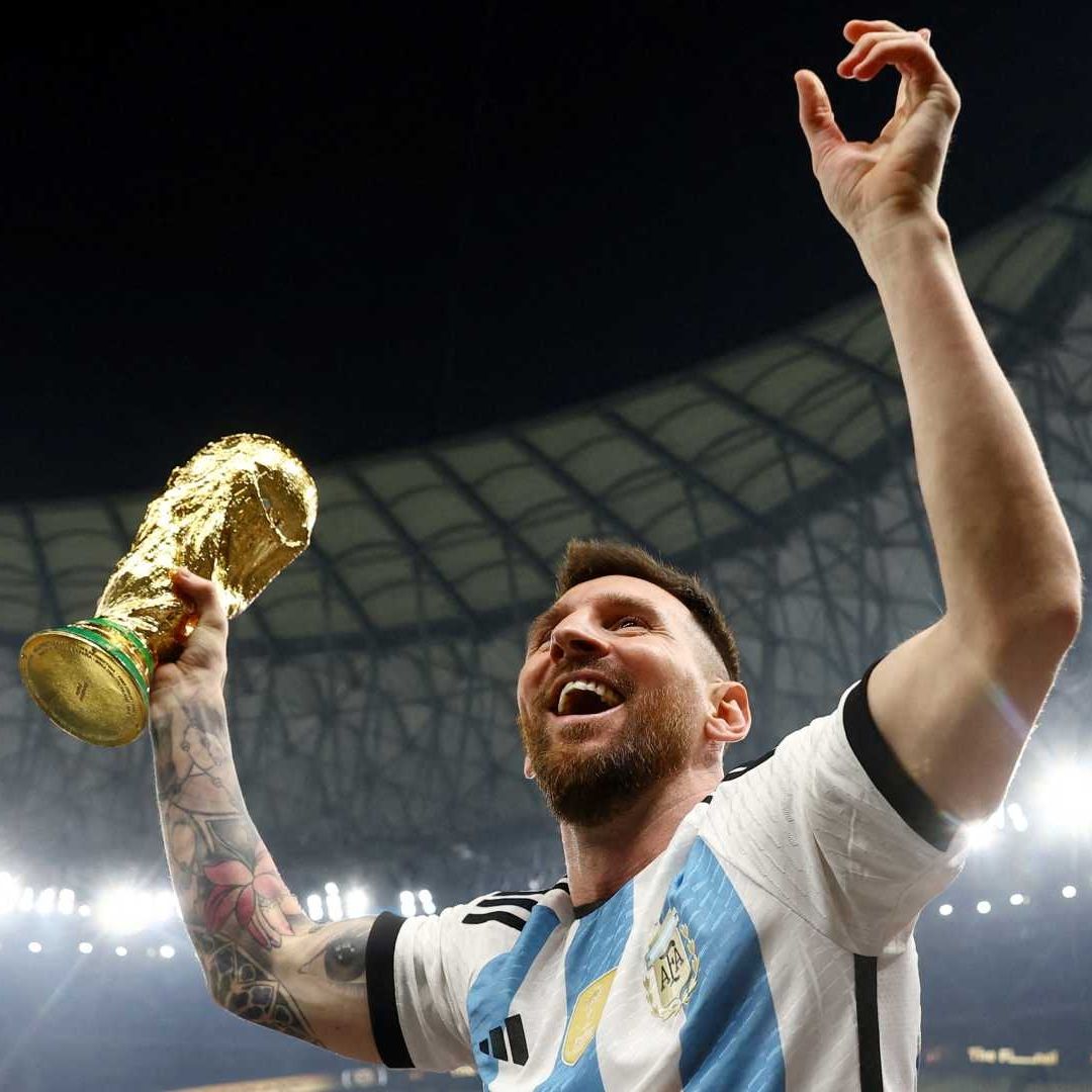 Lionel Messi ganó el título para Argentina después de cinco apariciones en campeonatos del mundo