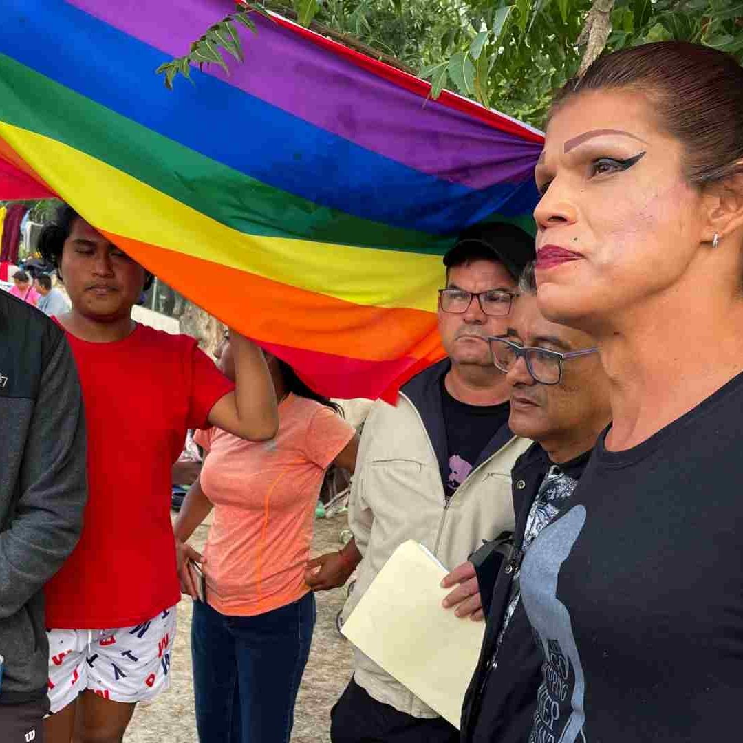 Mexicanos, centroamericanos y sudamericanos, conformaron “Rompiendo Fronteras”, Integrantes del colectivo LGBT, en Matamoros, Tamaulipas.