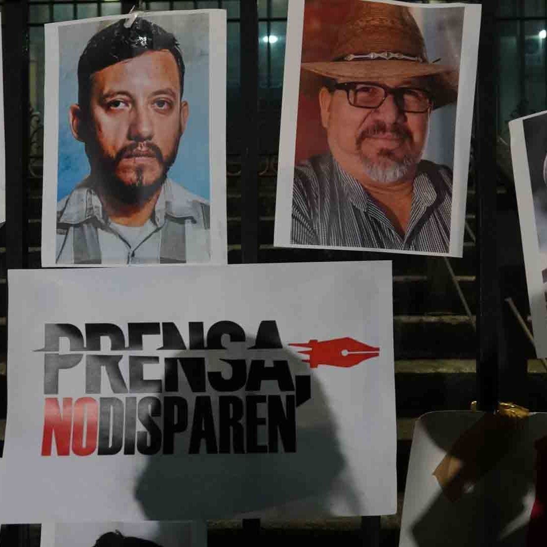 Protesta de Periodistas por asesinatos en México en 2022