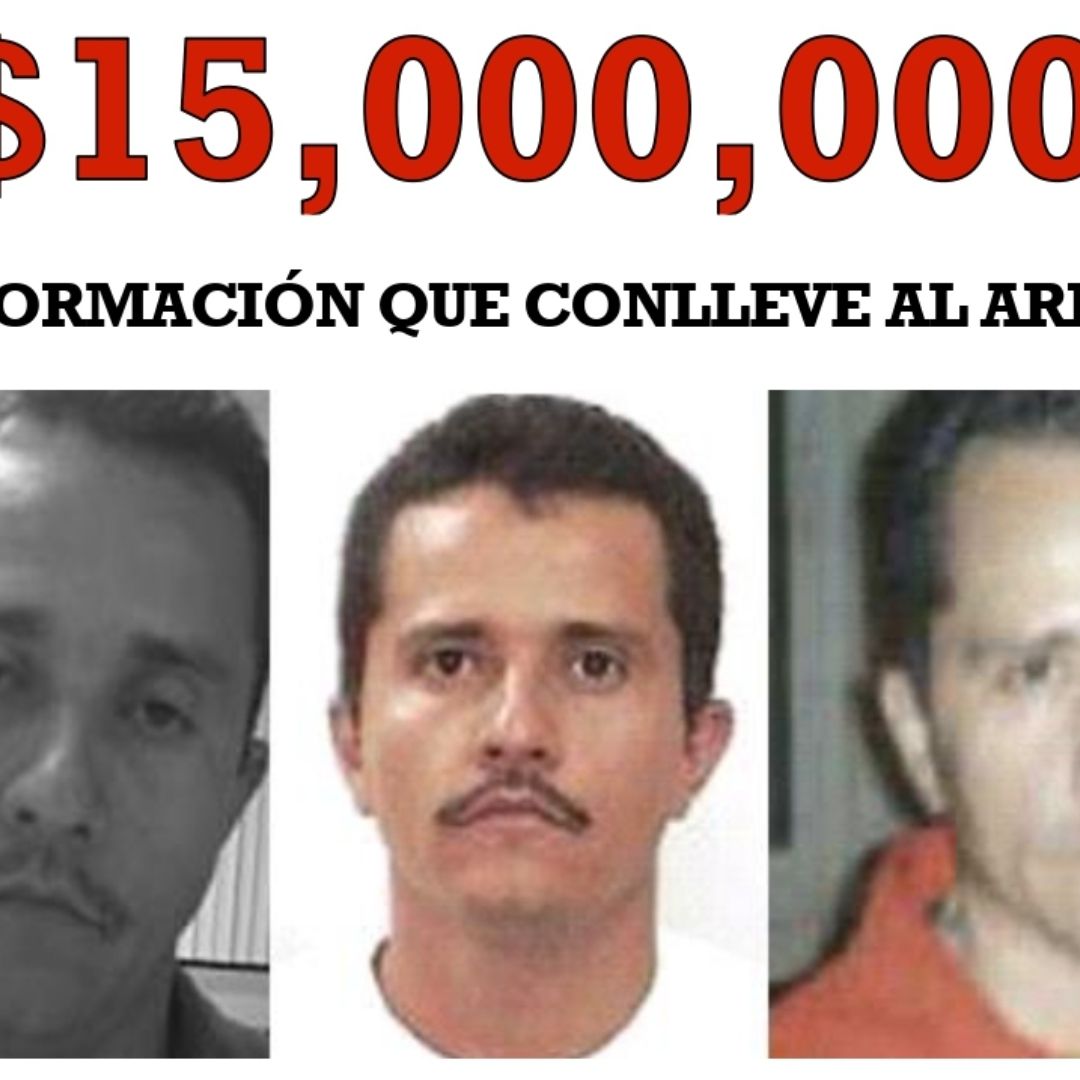 Estados Unidos aumenta a 15 millones de dólares la recompensa por ‘El Mencho’