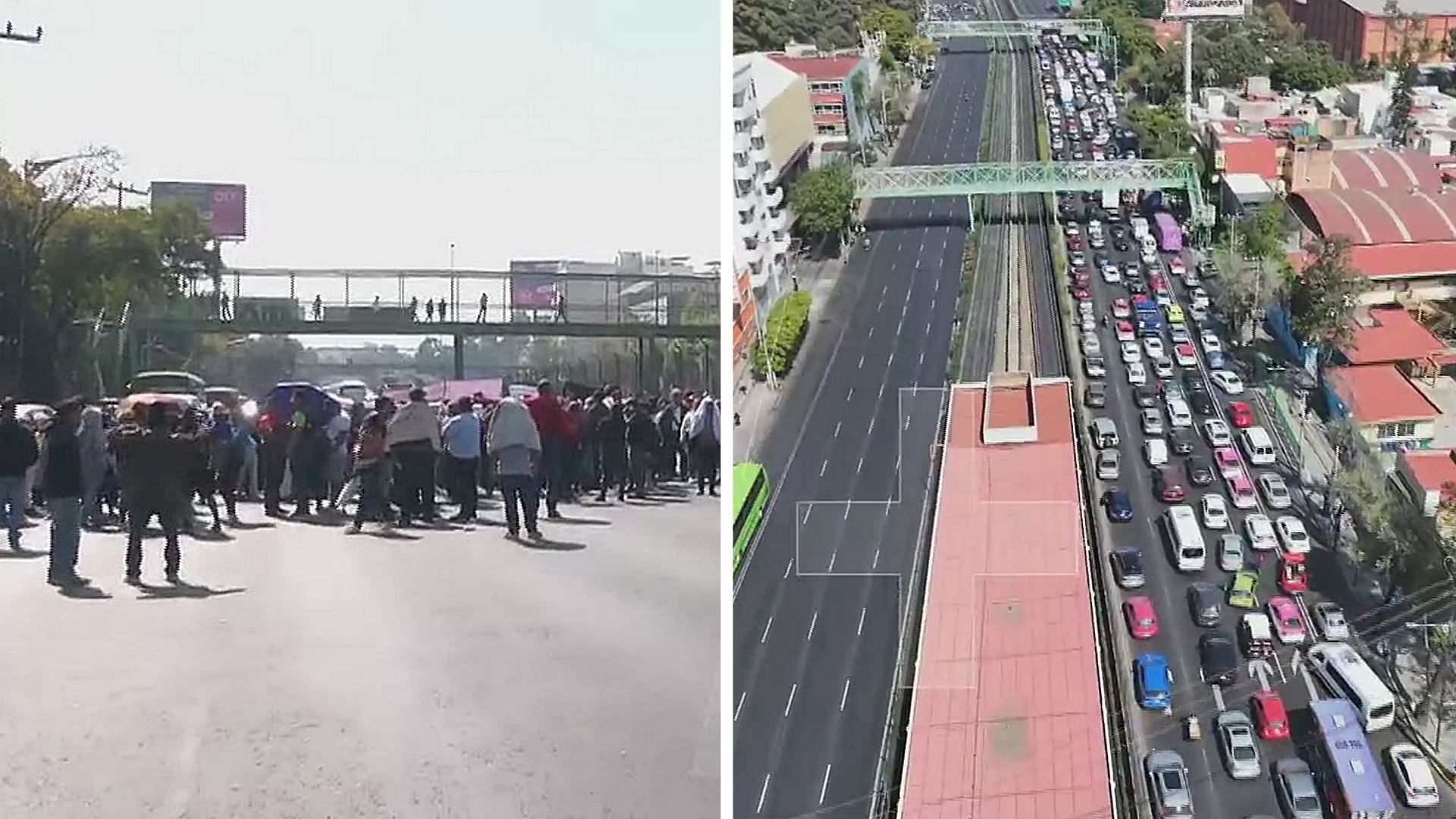 Bloqueo Tlalpan Hoy. Cómo Se Ve Desde Aire Cierre Comerciantes CDMX 4 Diciembre 2024