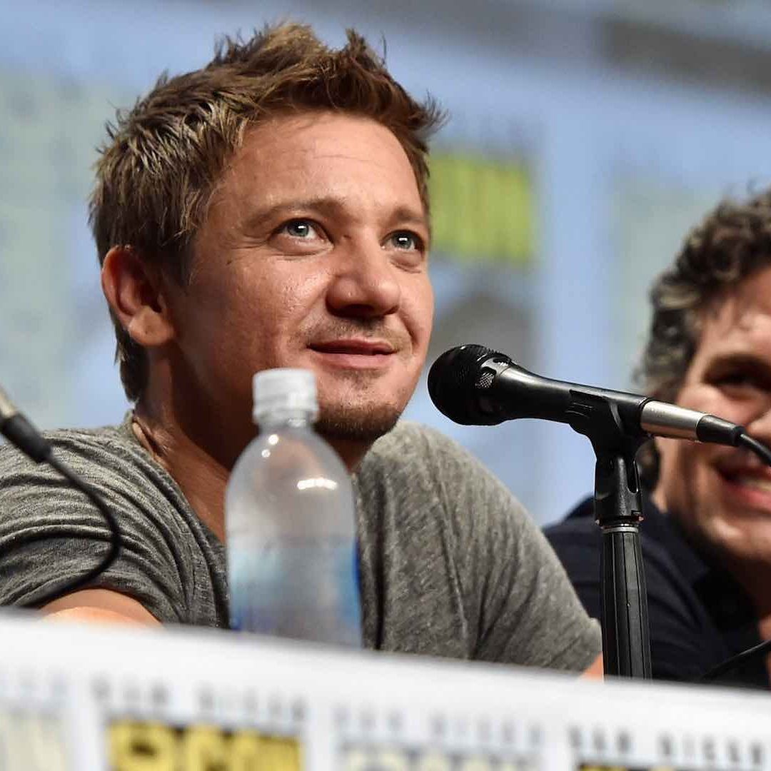 Jeremy Renner y Mark Ruffalo durante la Comic Con de 2014