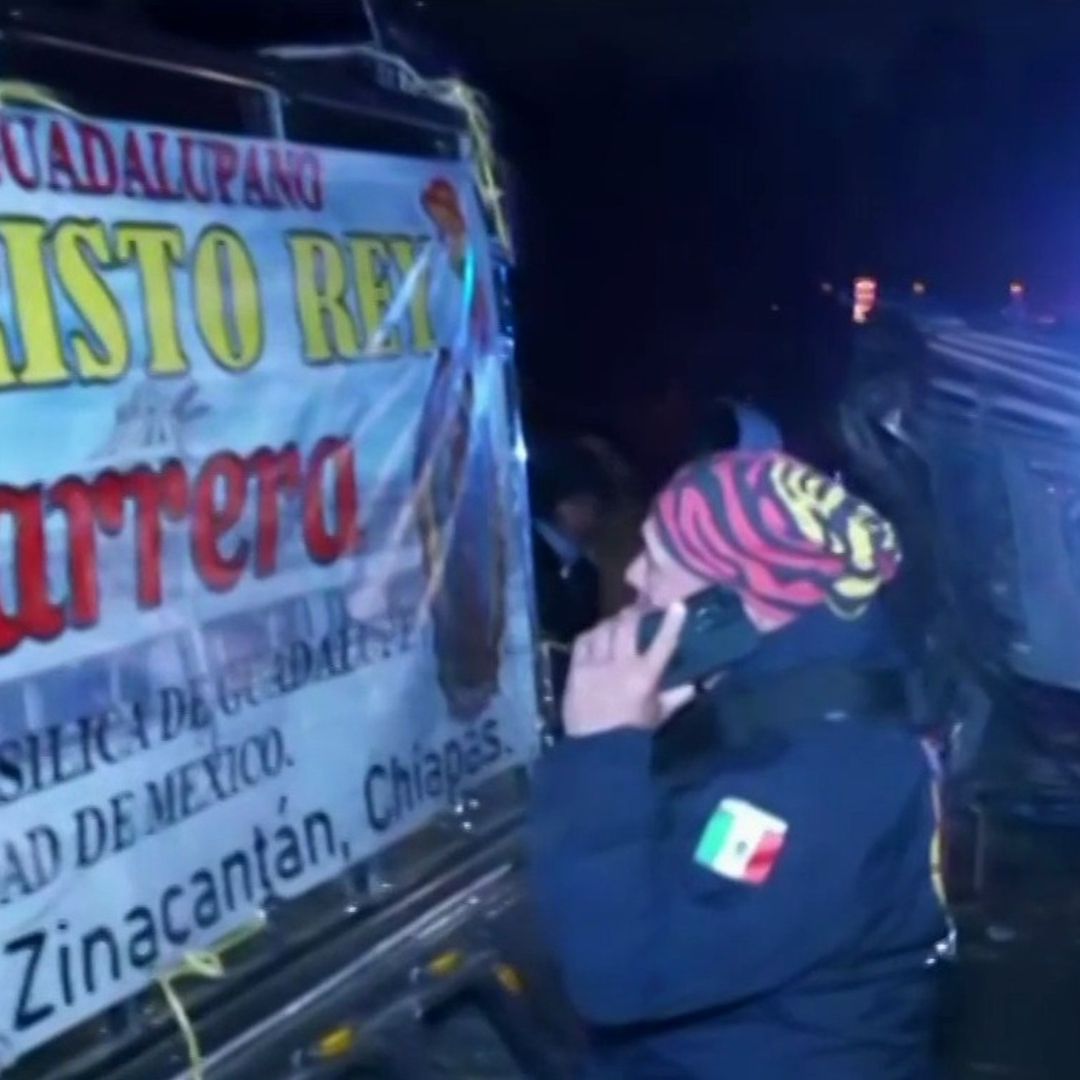 Los peregrinos de dirigían a la Basílica de Guadalupe por el Día de la Virgen