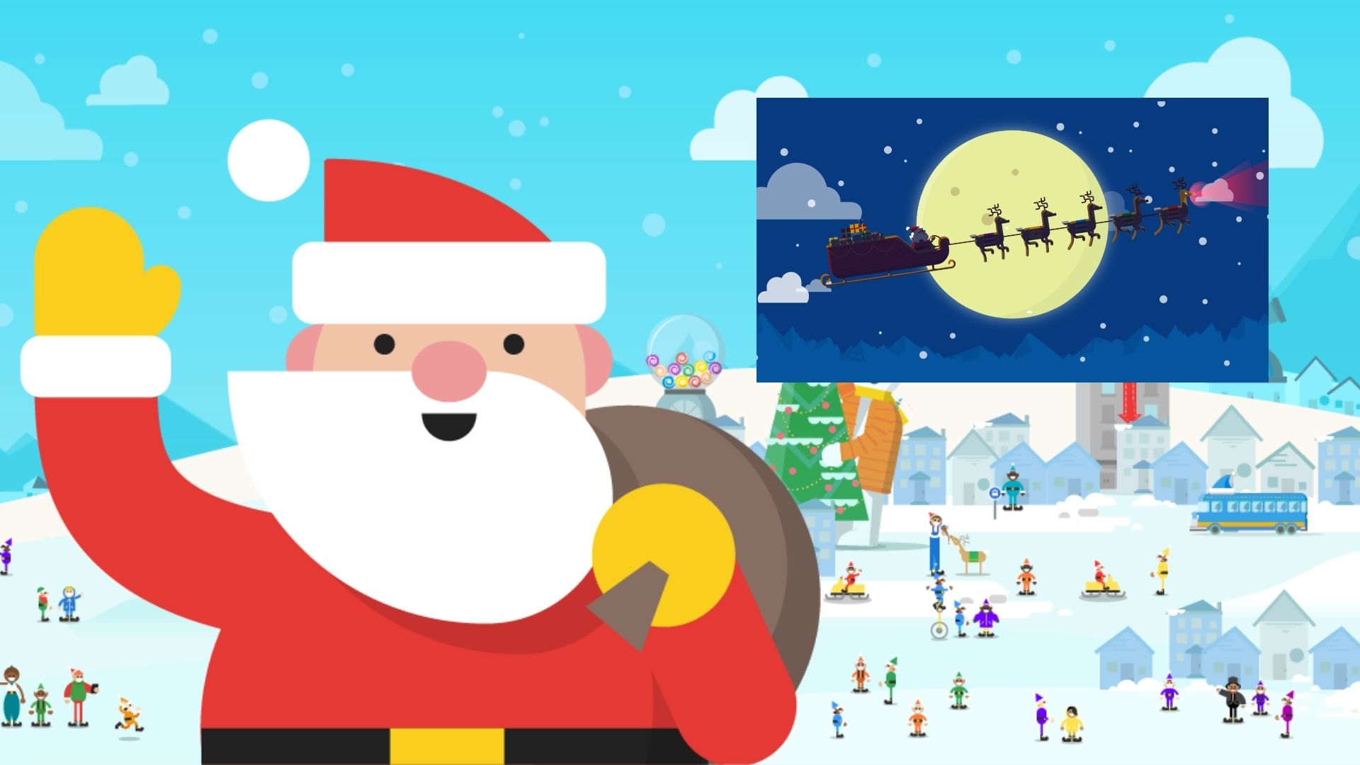 Dónde está Santa Claus 2024 en vivo: sigue la Trayectoria con Google Tracker y NORAD
